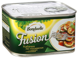 Кабачки Bonduelle Fusion по-тоскански c томатами и базиликом 375г