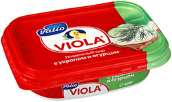 Сыр Viola плавленый с укропом и огурцом 28% 200г