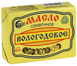 Масло сливочное Вологодское 82,5% 180г