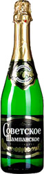 Шампанское Советское полусладкое белое 10,5-12,5% 0,75л