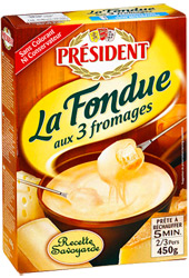 Сыр President Fondue 3 вида сыра 38% 450г