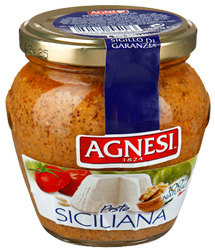 Соус Agnesi Pesto Siciliana 185г стекло