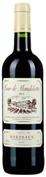 Вино Тур де Манделот Бордо красное сухое КНП 13% 0,75 л