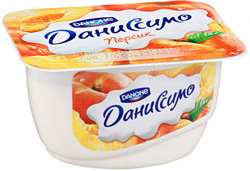Десерт молочный Даниссимо с творожным кремом и персиком 4,6% 130г