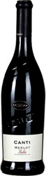 Вино Canti Merlot Sicilia (Канти Мерло Сицилия) красное полусухое 13% 0,75л