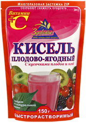 Кисель Здоровье плодово-ягодный с Витамином С, 150г (zip-пакет)