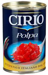 Томаты Cirio Popla очищенные, мякоть помидоров 400г