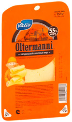 Сыр Valio Oltermanni 55% полутвердый 150г нарезка