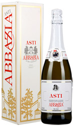 Вино Аbbazia Асти Спуманте игристое белое сладкое 7-8% 0,75л подарочная упаковка
