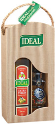 Набор подарочный Масло оливковое Ideal Extra Virgin 0,5л + Смесь специй в мельнице 4 Перца 35г