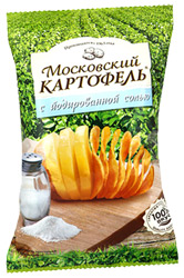 Картофель Московский натуральный с йодированной солью, 70г