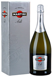 Вино Martini Asti (Мартини Асти) игристое белое сладкое 7,5% 1,5л в подарочной упаковке