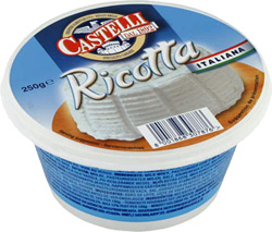 Сыр Castelli Ricotta (Рикотта) 40% 250г
