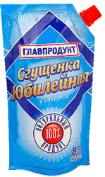 Сгущенка Главпродукт Юбилейная с сахаром 8,5%, 300г, с дозатором