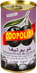 Маслины Coopoliva испанские черные без косточки 350г