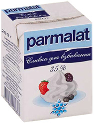 Сливки Parmalat для взбивания ультрапастерилизованные 35% 200г