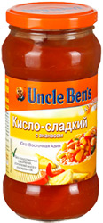 Соус Uncle Ben`s Кисло-сладкий с ананасом 500г